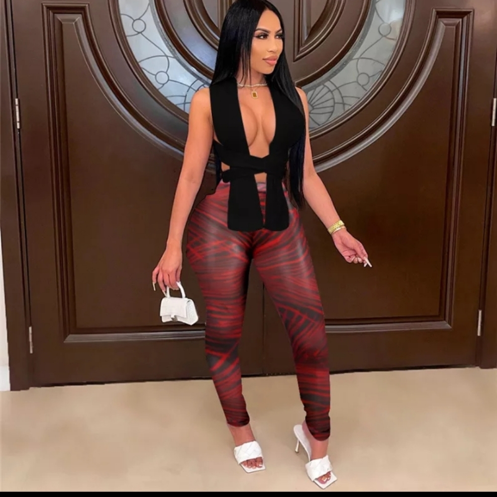 Two piece mesh legging set 2022